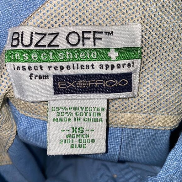 Exofficio Buzz Off Insect Shield Insect Repellant Apparel Fishing Hiking Shirt - Picture 6 of 11